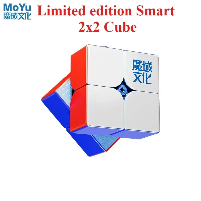 Limited edition MoYu Weipo V5 AI Smart 2x2 Cube Gyroscoop Oplaadversie UV 2x2x2 Magnetische Magic Speed Cube Puzzel