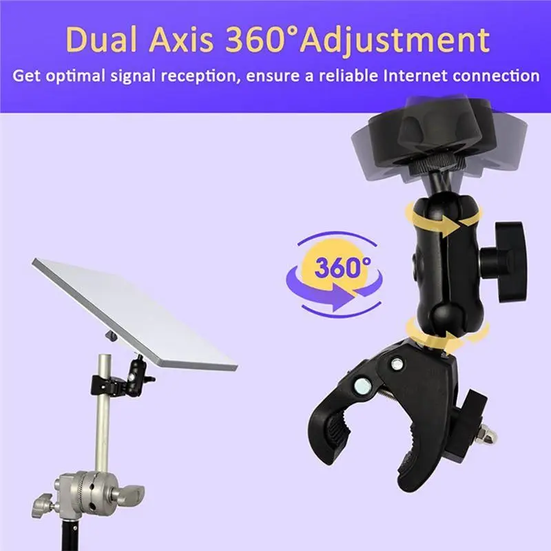 For Starlink Mini Mount RV Ladder Pole Mount Adjustable Clip For Starlink Mini For Cars Rvs Ladders And Gu