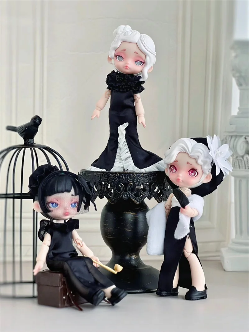 Laura-muñecas Bjd de espectro blanco y negro para niños, figurita de decoración de Anime periférico, modelo de escritorio, juguetes, regalo de cumpleaños para niñas