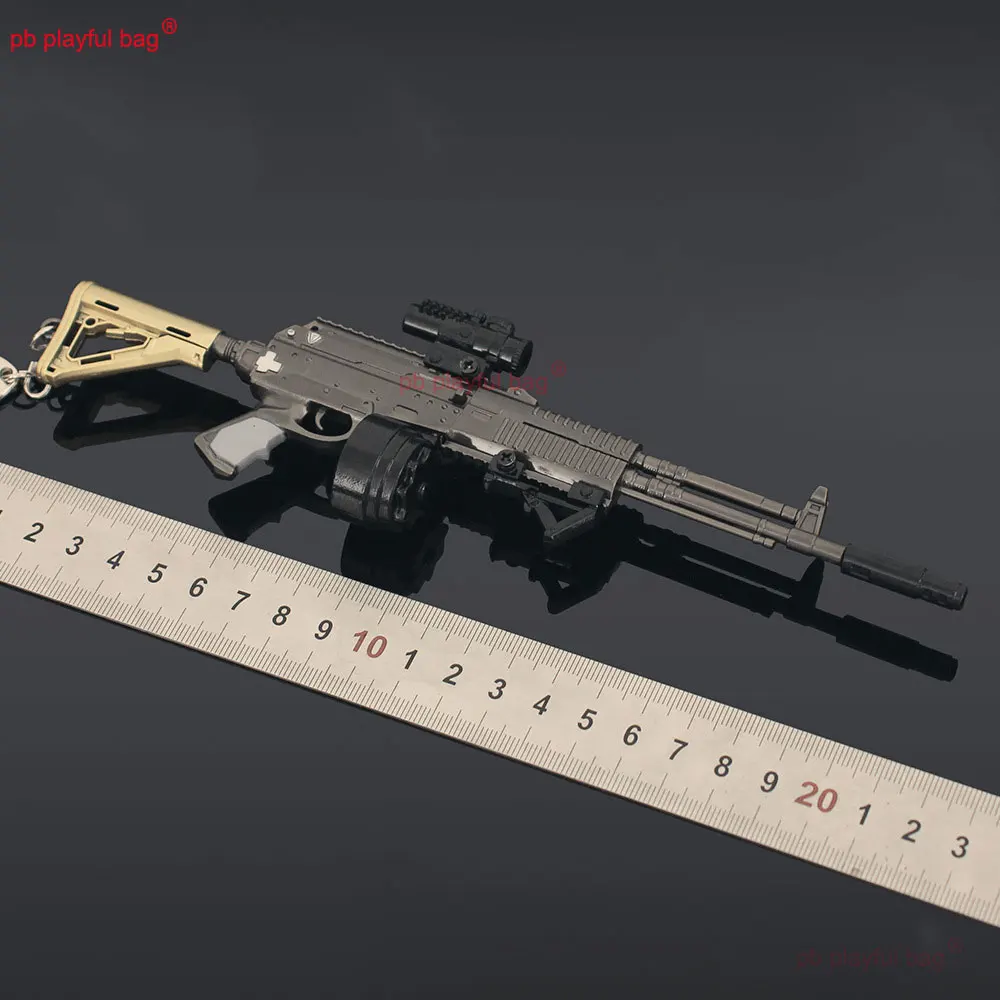 AEK – modèle de fusil en métal de 22cm, jouet, figurine d'action CS, arme de jeu, porte-clés en alliage, pendentif, cadeau de noël, jouet pour enfants, artisanat ZG390