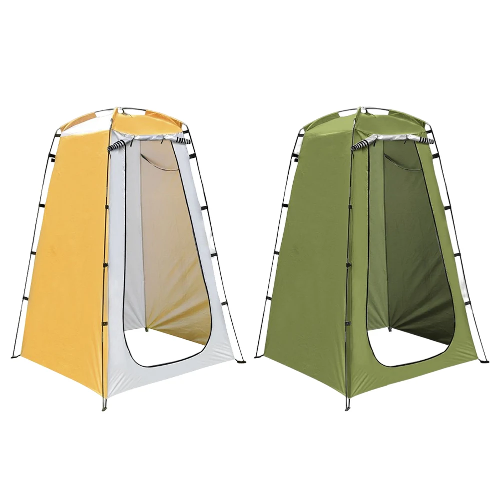 Outdoor Mobile Toilet Folding Beach Privacy Shelter Tent Waterproof UV Protection Tear-resistant for Hiking Travel