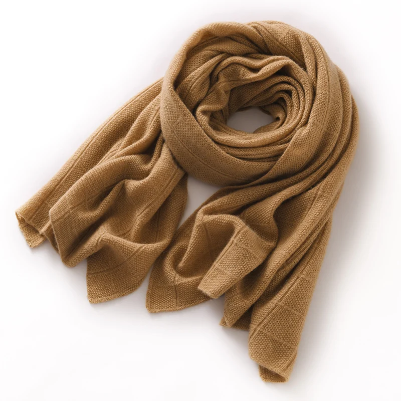 

100% Cashmere Women's Scarf Suitable For All Seasons, Luxurious Shawl, Fashionable and Elegant Soft And Sticky Knot Needle Scarf