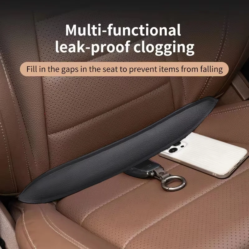 Durable Plug-In Car Seat Gap Filler Elastic Polyurethane Seat Crevice Filling Strip Universal Seat Blocker Prevent Dropping
