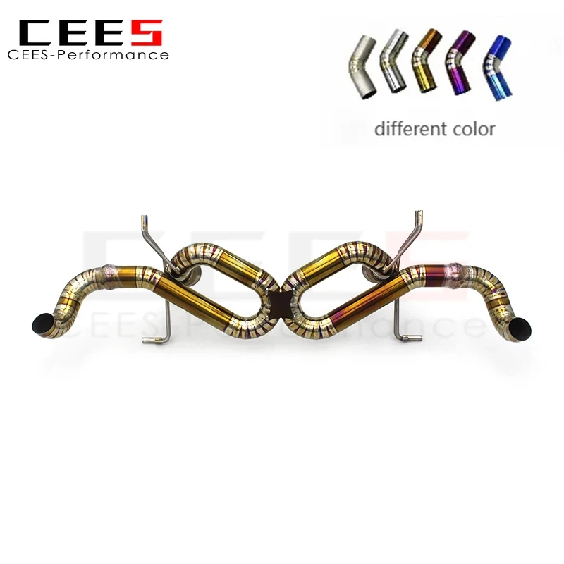 CEES Upgrade Exhaust System for Audi R8 V8 4.2 2007+ Catback Straight Pipes Modified Sound Exhaust
