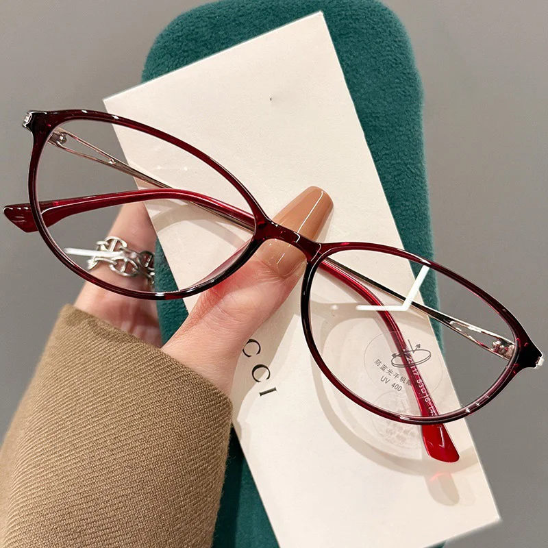 OKH High-quality Elegant Temperament Anti-blue Light Ladies Butterfly-shaped Frame Myopia Glasses Prescription Glasses Reading