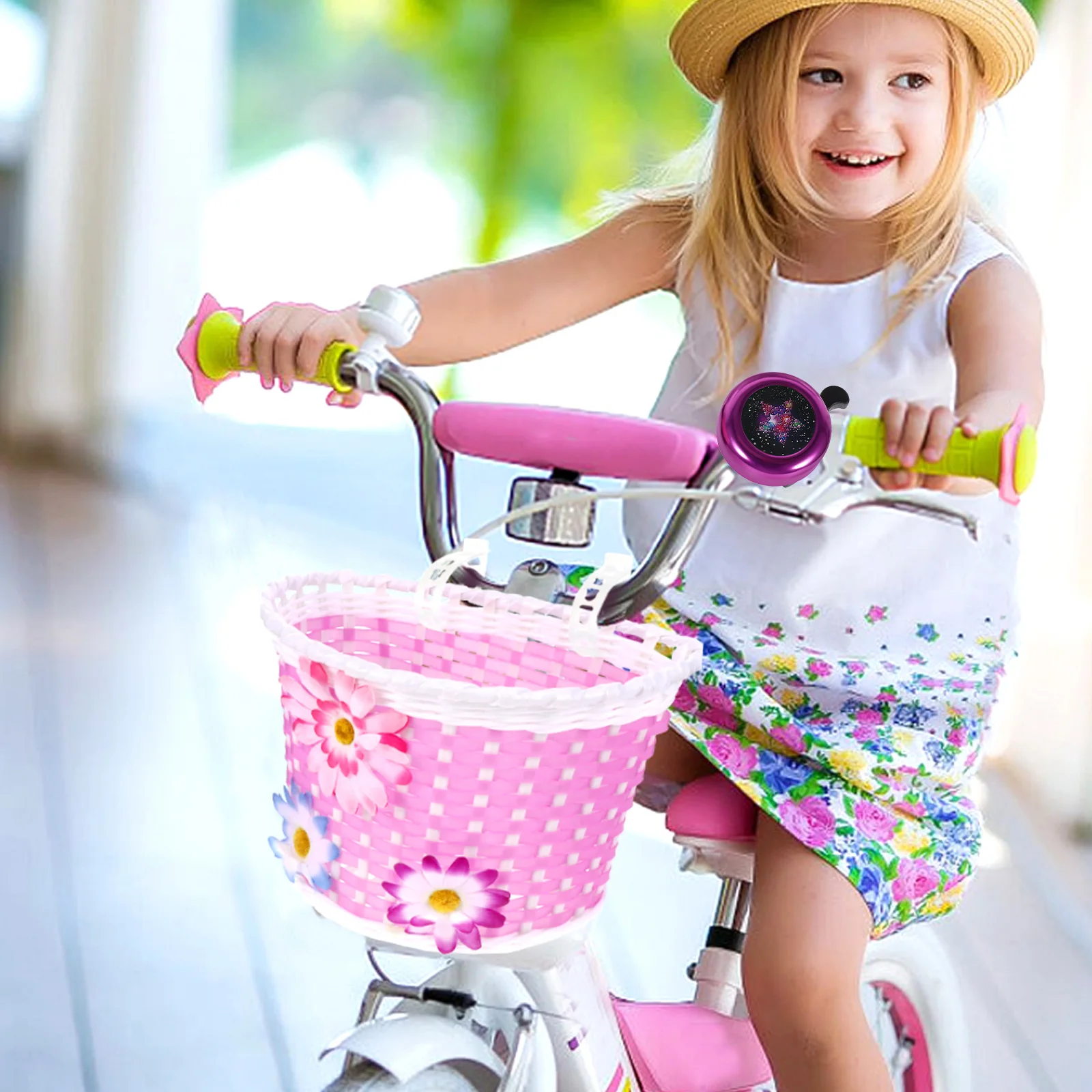 

2 Pcs Children's Car Bell Bike ‎bike Cute Bicycle Kid Kids Accessories Bells for Girls