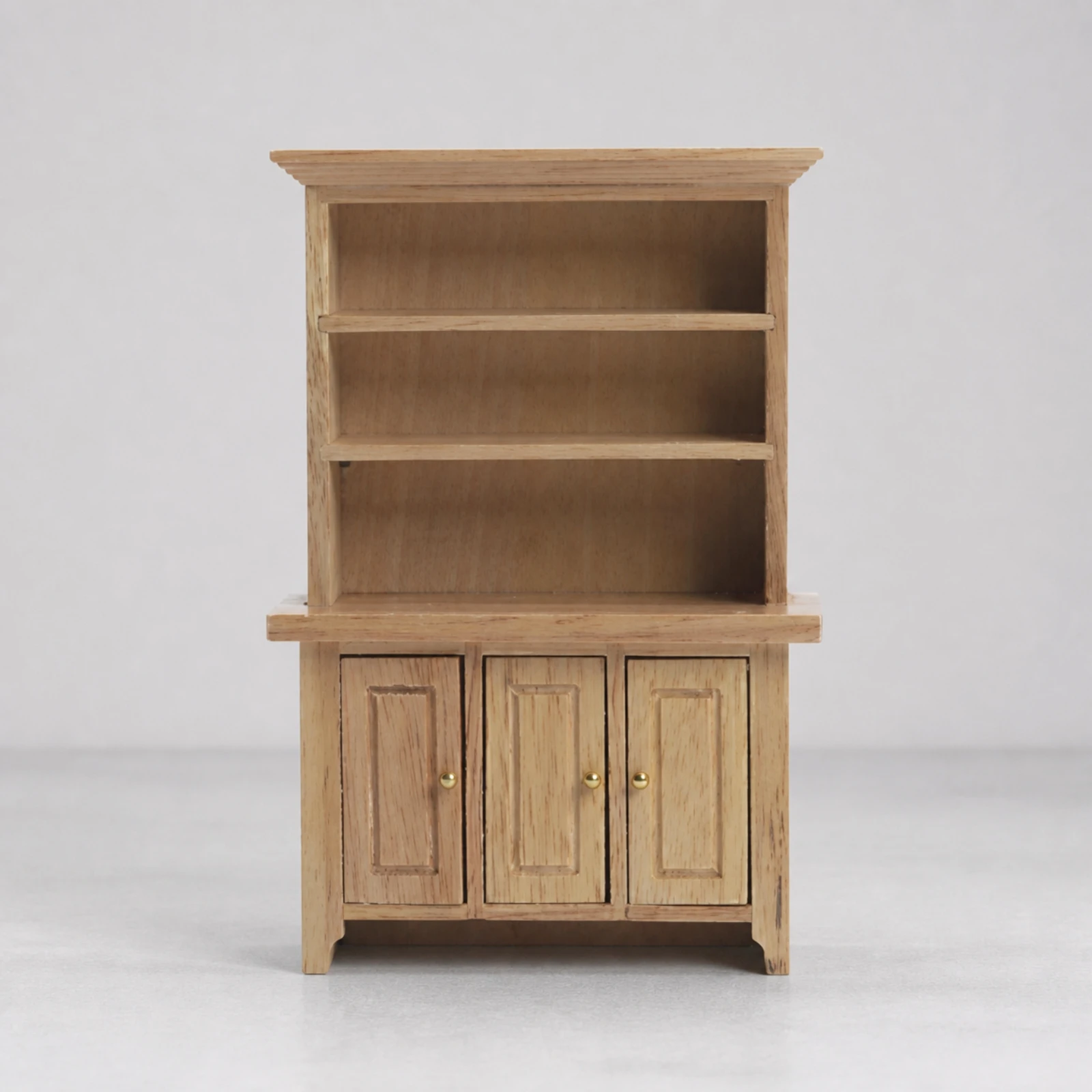 Furniture Multi-Functional Birch Wood Dollhouse Cabinet with Doors Miniature Furniture Model Slim
