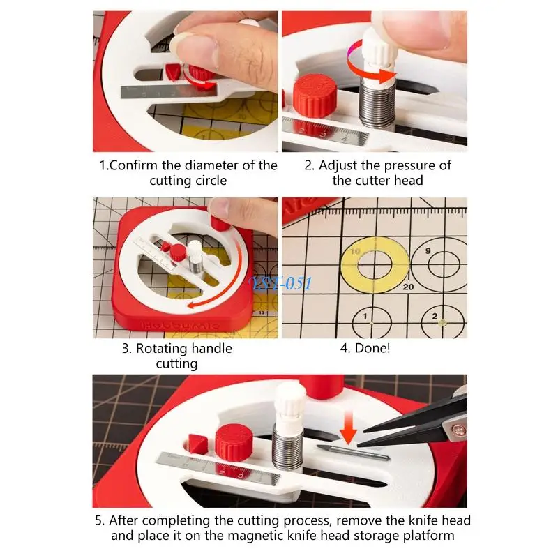 E15A Handheld Crafting Tool Circular Rotations Cutter 1-45Mm For Model Enthusiasts