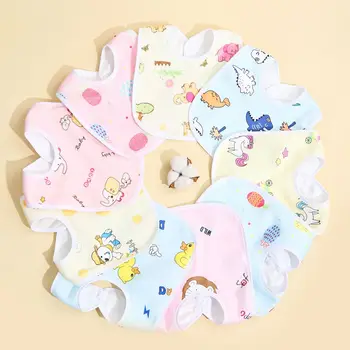 4013-116b25.jpg Waterproof Cotton Baby Bib Set – 4/6/8/10 PCS Feeding Bibs for Newborns & Toddlers
