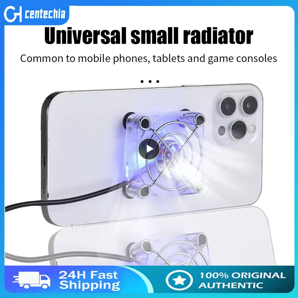 2023 New Mini Mobile Phone Cooling Fan Radiator Portable USB Charging Game Video Cooler Cell Phone Cool Heat Sink With Sucker