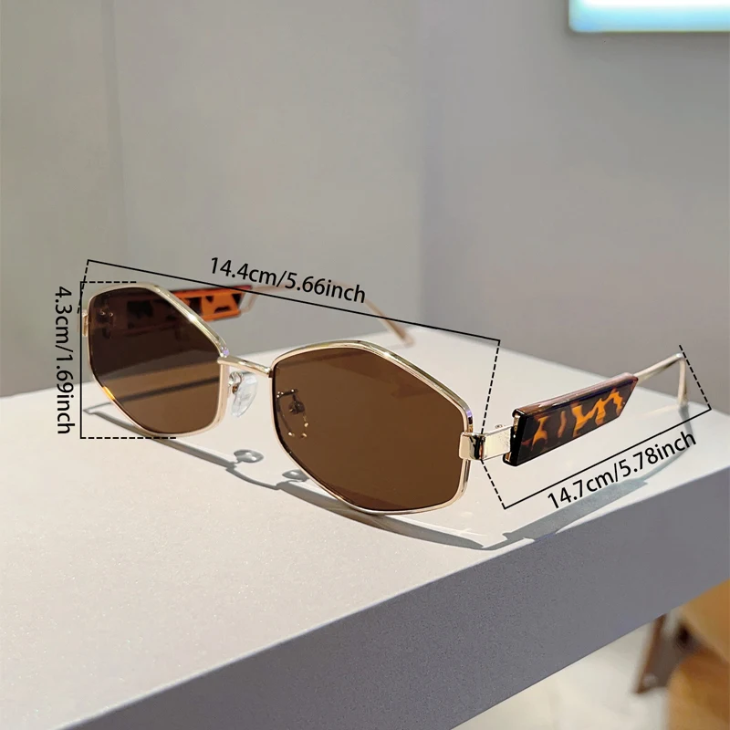 KAMMPT Vintage Polygon Rim Sunglasses Men 2025 New in Outdoor Casual Shades Women Stylish Retro Luxury Brand Design Sun Glasses