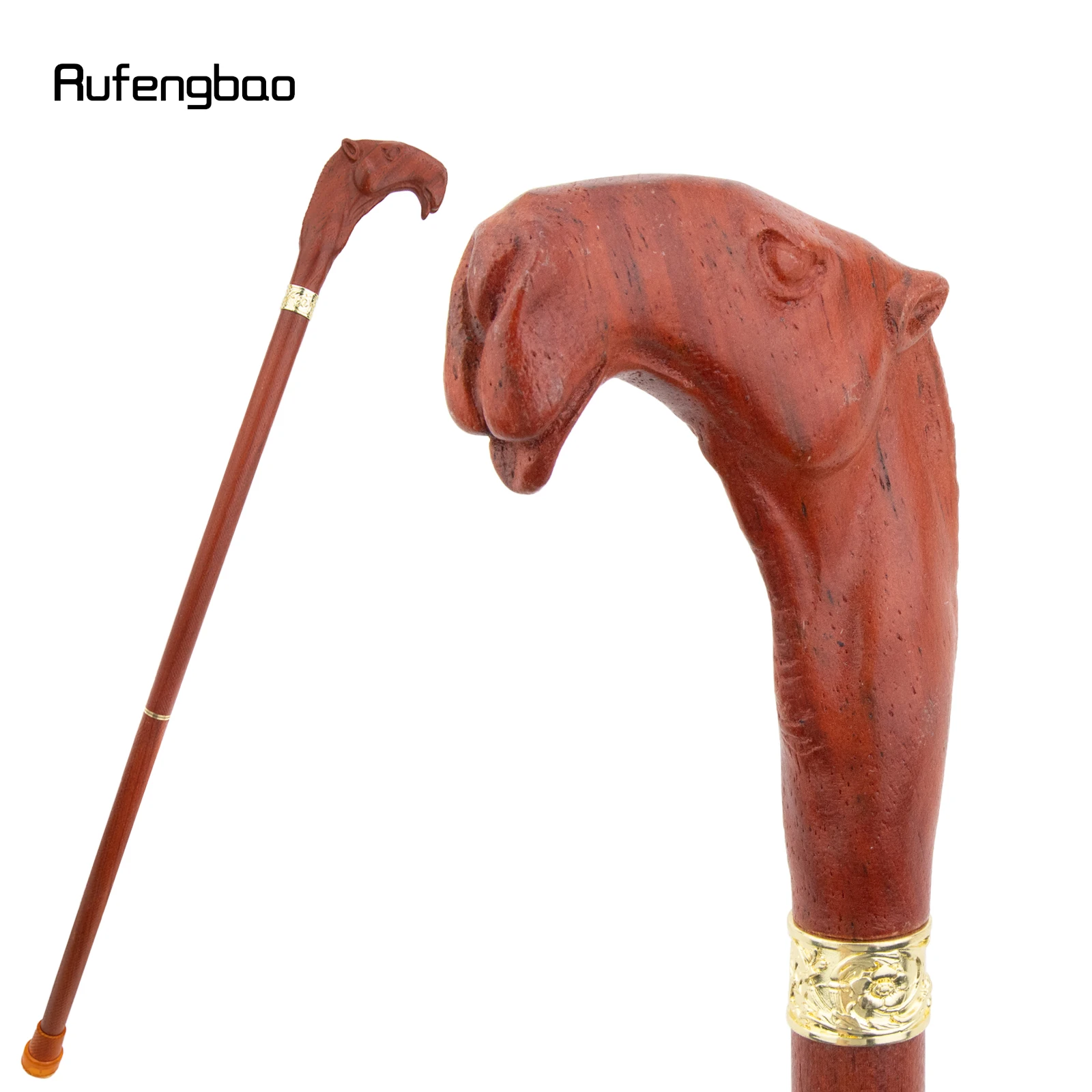 البني الأحمر الجمل خشبية عصا الموضة الزخرفية مصاص دماء تأثيري حفلة الخشب عصا للمشي هالوين الصولجان العصا كروسيير 94 سنتيمتر