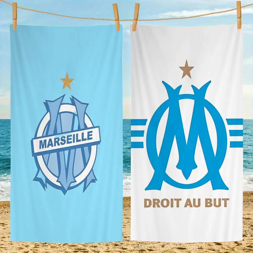 O-Olympiques D-DeS LOGO M-MarseilleS Microfiber Blanket Quick Beach Towels Oversized Printing Super Absorbent Pool Towel Blanket