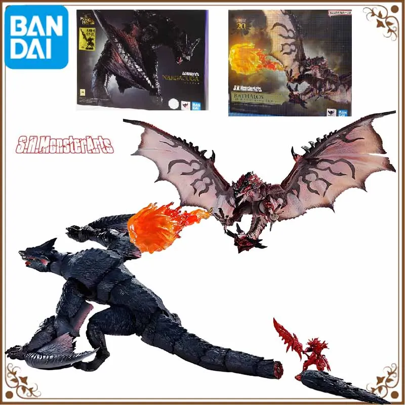 

Bandai Original SHM Anime Figure RATHALOS 20th Anniversary Edition NARGACUGA Anime Action Figures Toys For Kids Christmas Gift