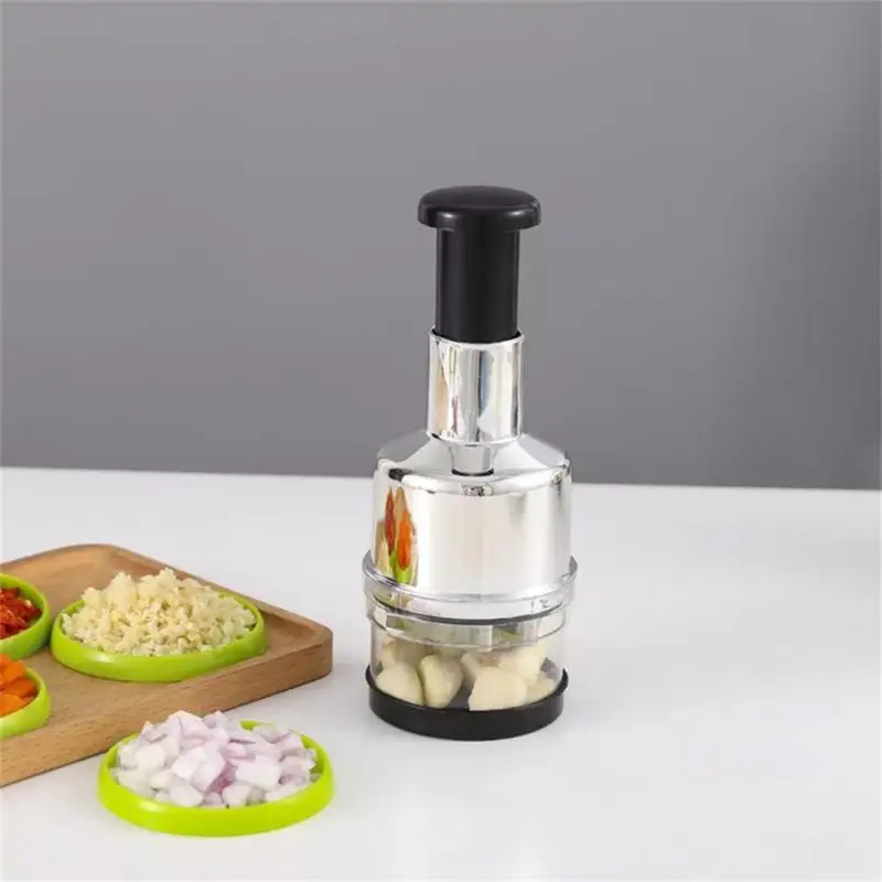 

1PC Multifunction Hand Press Food Cutter Onion Nuts Grinder Mincer Manual Safety Efficient Fruit Vegetable Chopper Kitchen Tool