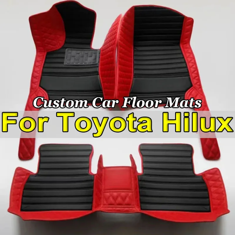 Car Floor Mats For Toyota Hilux 2022 2021 2020 2019 2018 2017 2016 2015 2014 2013 2012 2011 2010 2009 Custom Carpets Cover Rug