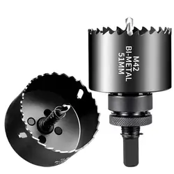 35-114mm Bi-Metal M42 Hole Saws Bit Pipeline Process For Woodworking Plastic Aluminum PVC Cutter Kit Drill Bit Tool Set