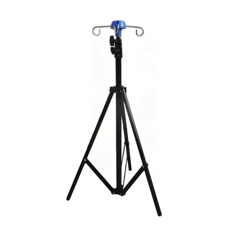 

Портативная трехногая подставка для капельного инфузии из алюминиевого сплава, удобная складная и регулируемая конструкция для использования в больнице