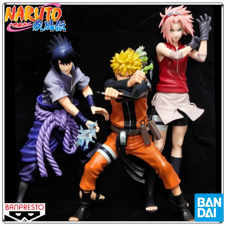 

In Stock Bandai Banpresto Grandista Naruto Shippuden Anime Figure Uchiha Sasuke Sakura PVC Statue Collectible Model Toy Gift