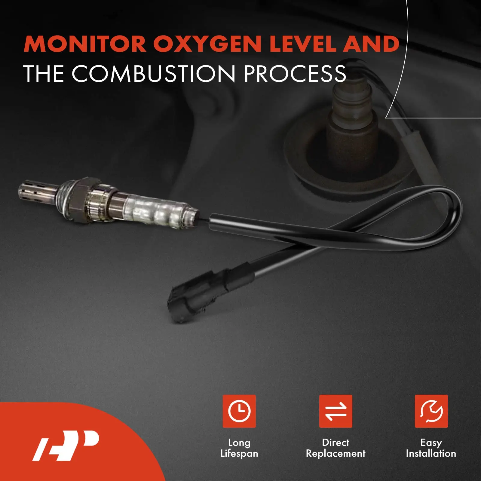 A-Premium O2 Oxygen Sensor with 2-Blades for Harley-Davidson FLHR Road King 2009 Narrowband