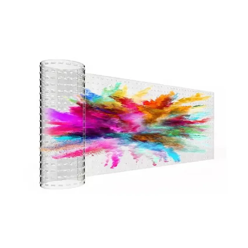 P6 Transparent Glass Window Sticky Flexible Led Panel Film Crystal Screen Display Transparent P6 P8 P10 Led Film For Glass