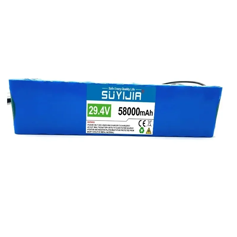 7S2P 29.4V 58000mAh 18650 battery pack 18650 rechargeable lithium-ion battery lithium-ion battery for mopeds