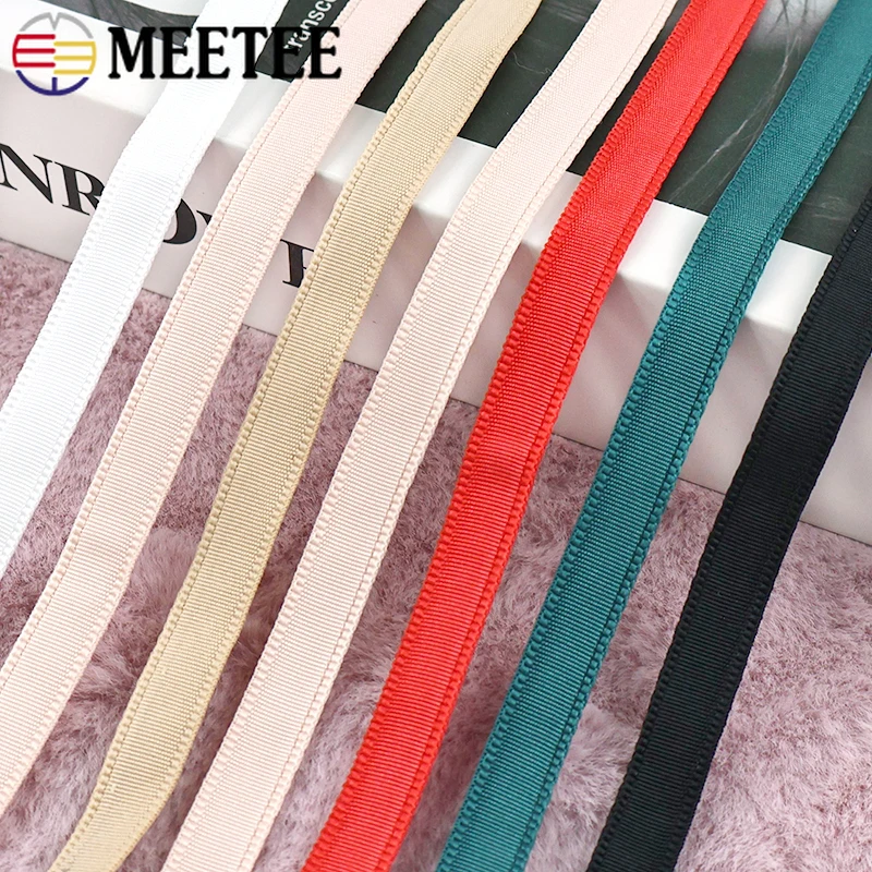 

5-30M 10mm Tubular Elastic Webbing Straps for Underwear Bra Strap Fishbone Protective Dresses Corset Tape DIY Sewing Accessories