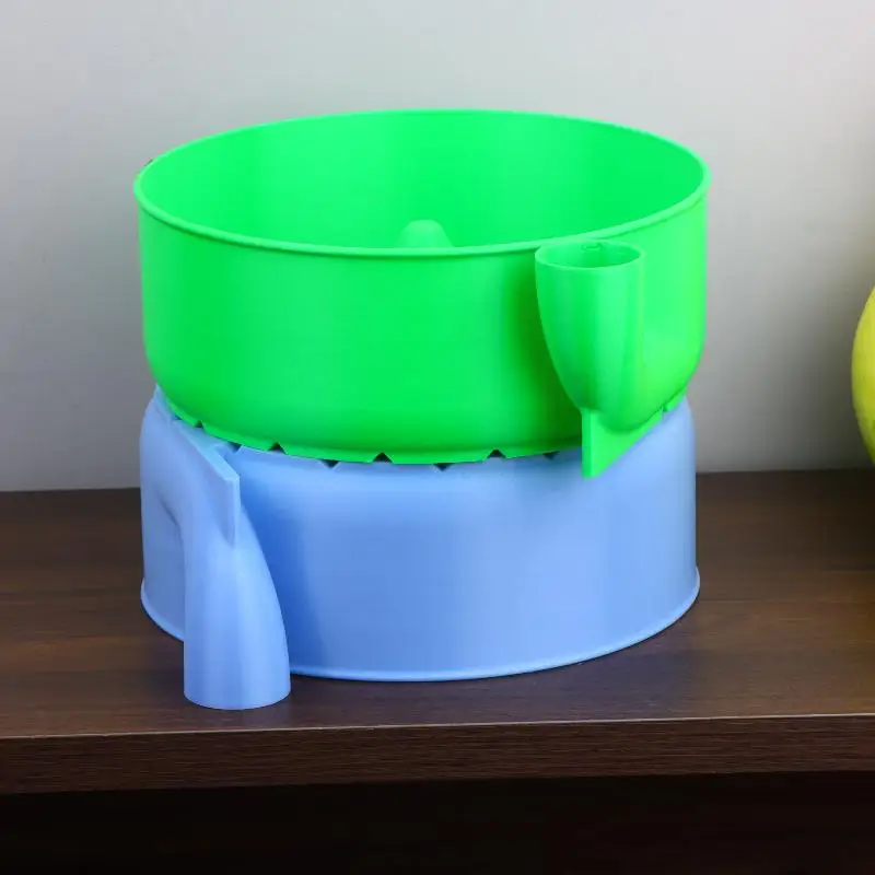 1PC Swirling Berry Washing Bowl, Self-Spinning Fruit & Vegetable Washer With Drain 360° Vortex Cleaning Kitchen Colander Tool