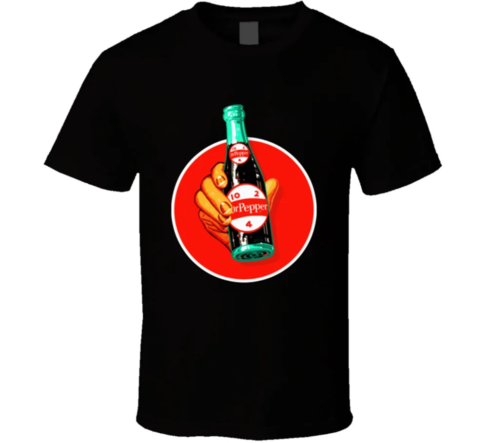 Dr Pepper Soda Pop botella de bebida Vintage Retro camiseta nueva