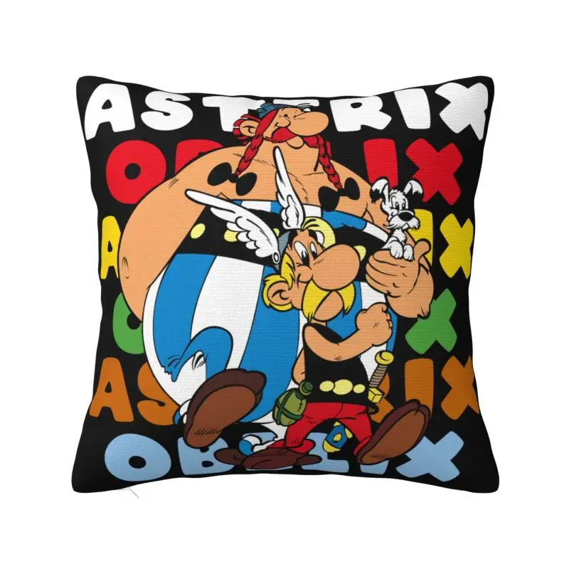 Custom Asterixs And Obelixs Adventure Comic Nordic Throw Pillow Covers Sofa Cushion