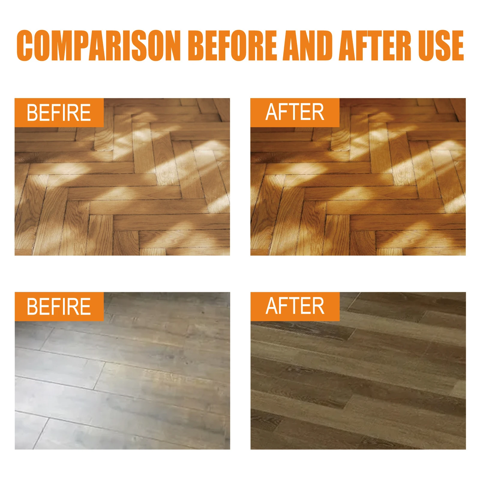 Wood Floor Restorer Liquid Wooden Floor Scratch Repair Tile Marble Brightening Cleaning Prevent Cracking Floor Cleaning Solution