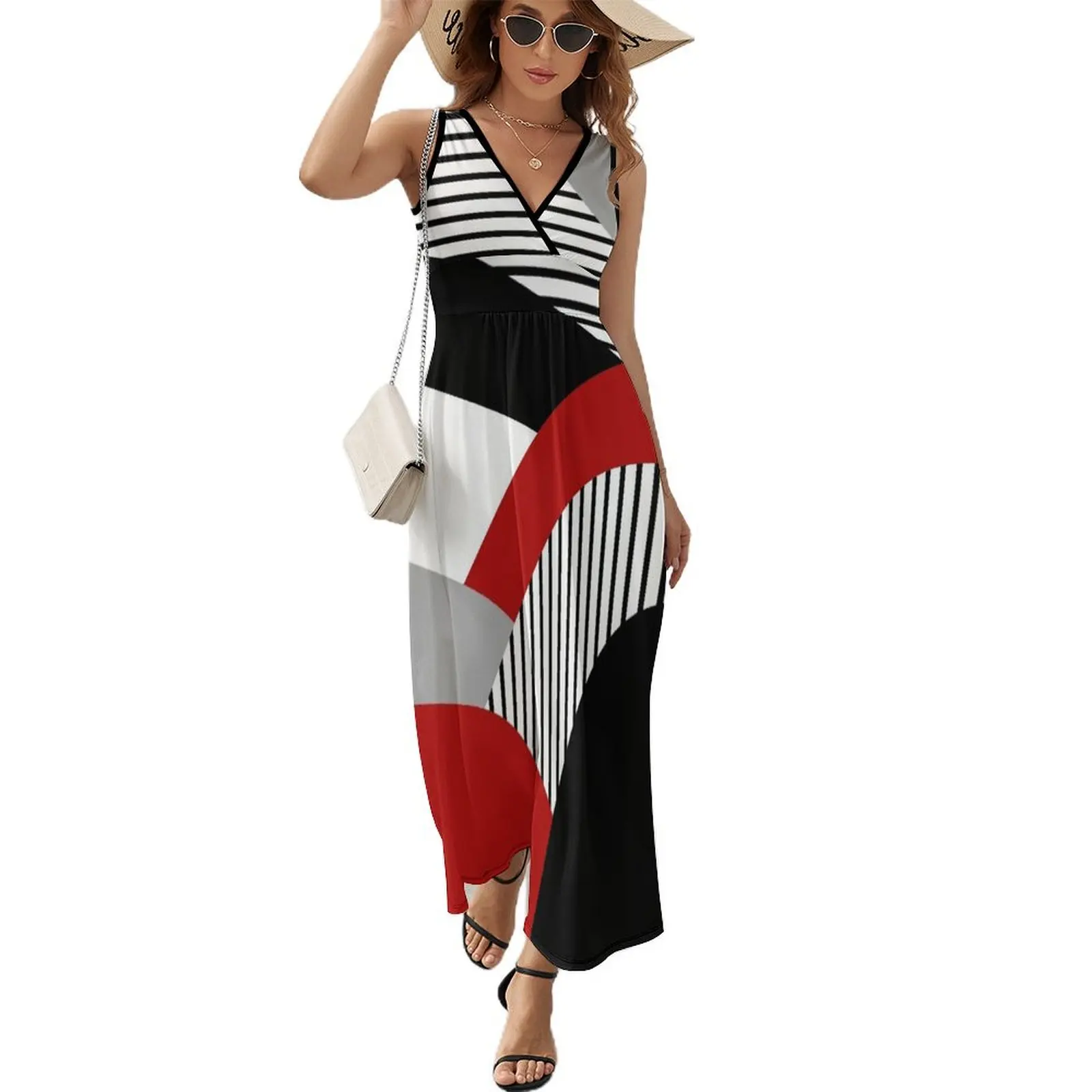 Colorful geometry Sleeveless Dress women's summer clothing 2024 Summer women's clothing