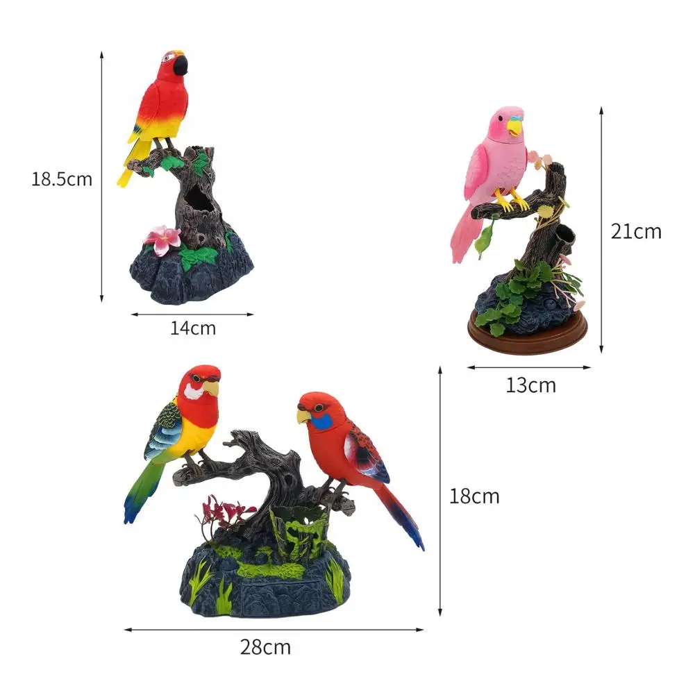 Cute Kids Toy Simulation Bird Toy Vivid Appearance Hand-eye Coordination Ability Birds Toy Long Battery Life