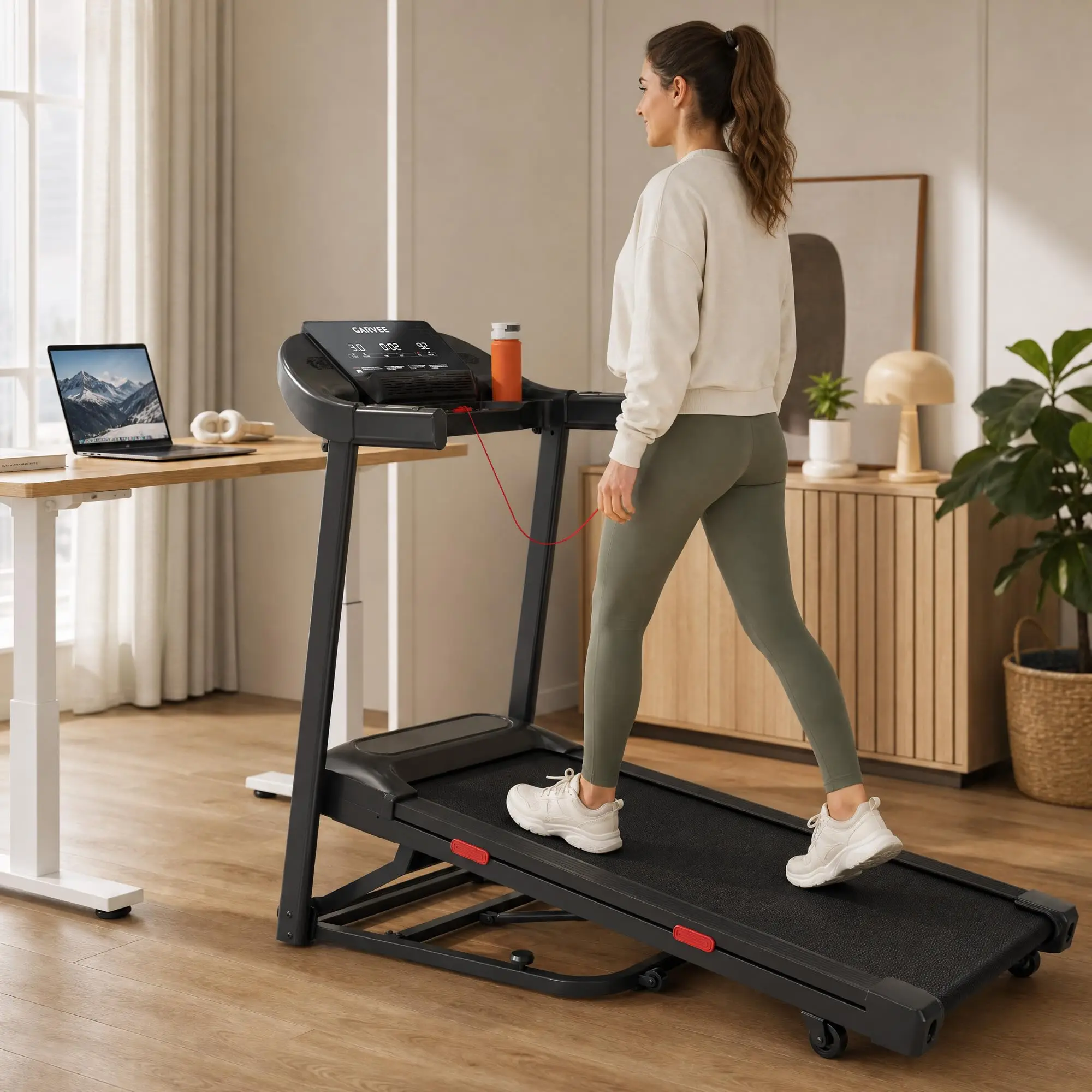 Treadmill With 15 Percent Automatic Incline Suitable For Adults And Teenagers Highly Suitable For Families And Apartments