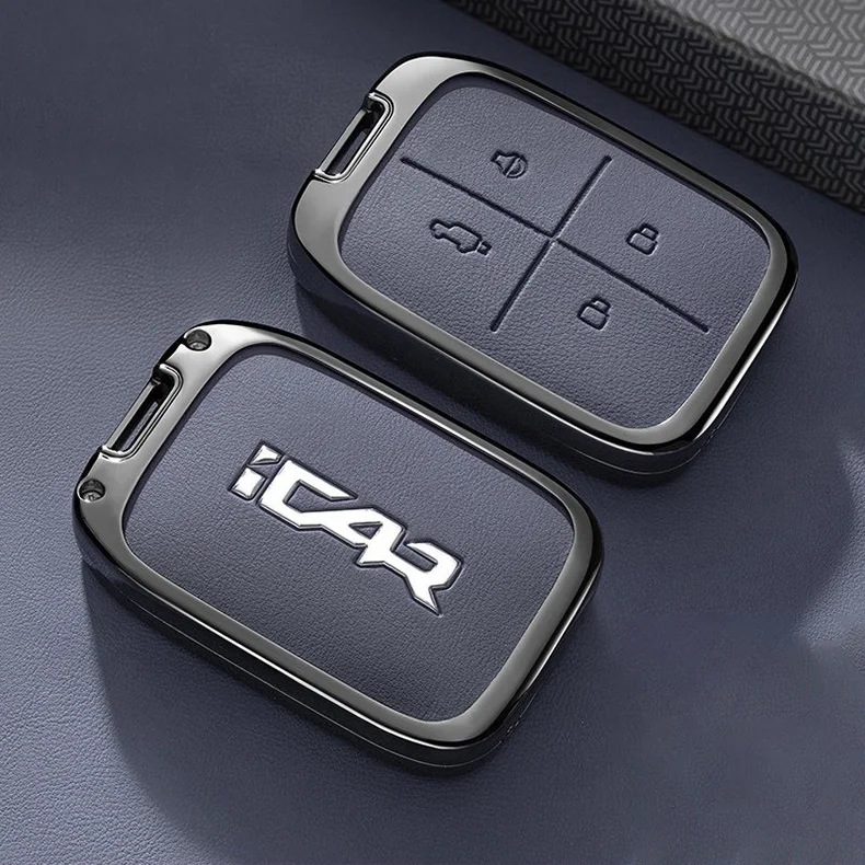 Autoschlüsselhülle für Chery Icar V23 2025 2026 – Schlüsselanhänger, Fernbedienungsgehäuse, Ringhalter, Zubehör – Detail 9