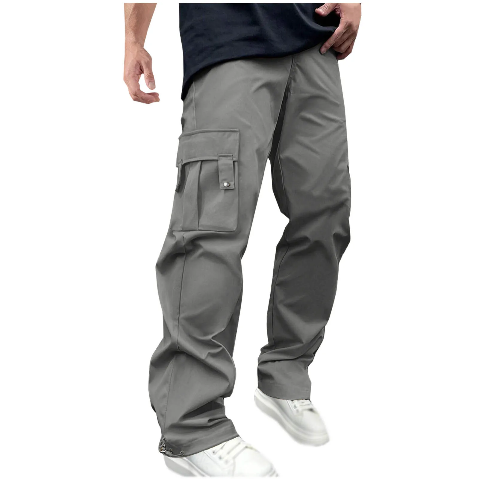 Salopette Multi-Poches pour Homme, Vêtement Solide, à la Mode, Simple, Confortable, Assressentià Tout