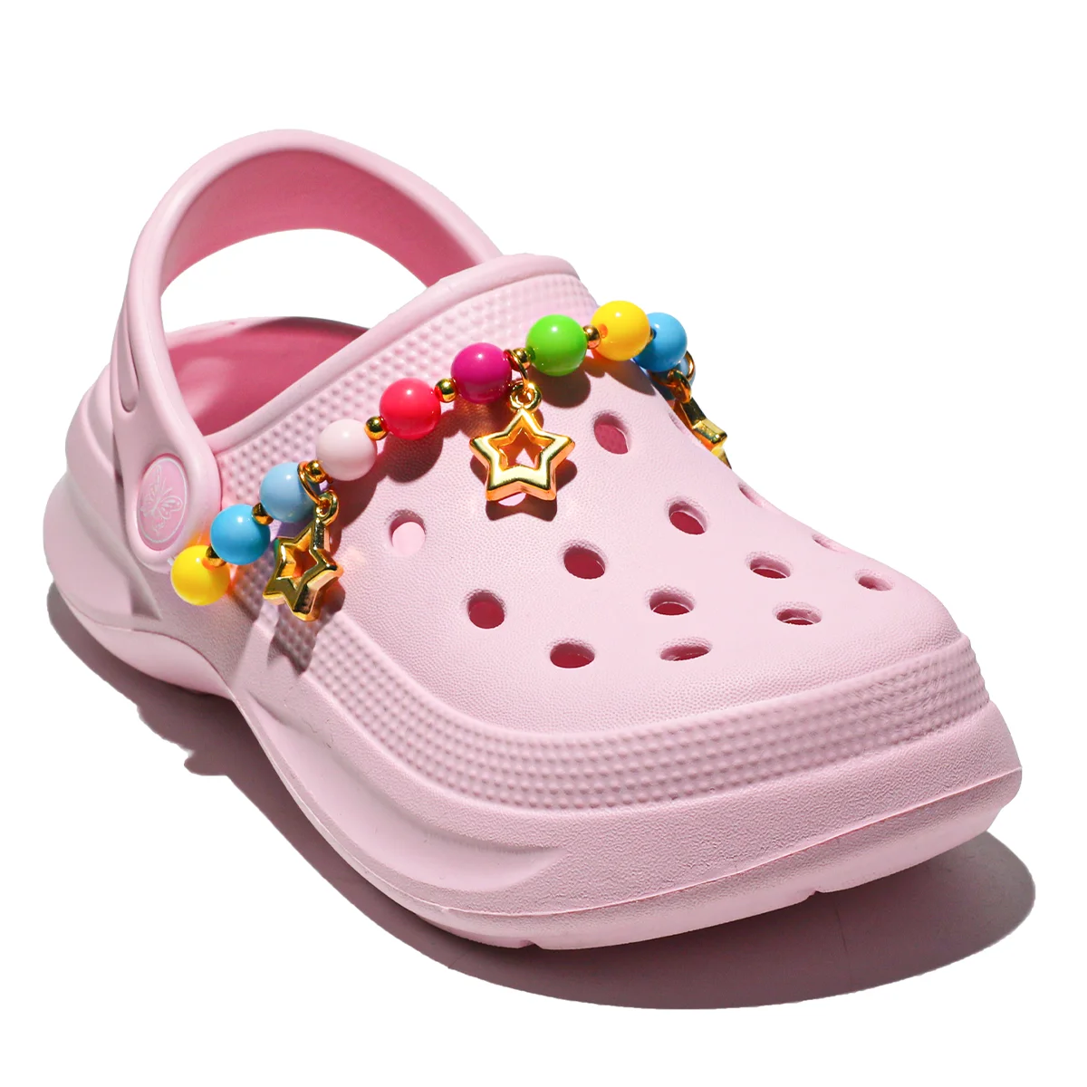 Kids Slip-On Clogs and Mules - Breathable, Waterproof, EVA Garden Shoes with Decorative Chain for Beach and Everyday Wear 168