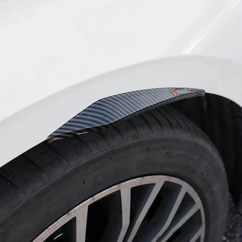 For Car Wheel Arch Anti-Collision Strip Carbon Fiber Style Fender Protector 4pcs