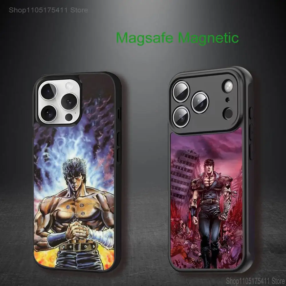 

H-Hokuto no Ken Phone Case For iPhone 17,16,15,14,13,12,11,Pro,Max,Plus,Mini,SE4,E Magnetic Magsafe Wireless Charging