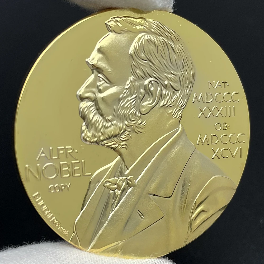 

Nobel Prize Commemorative Gold-Plated Medal - Honorary Tribute To Founders, Scientists & Inventors | Premium Collectible Gift