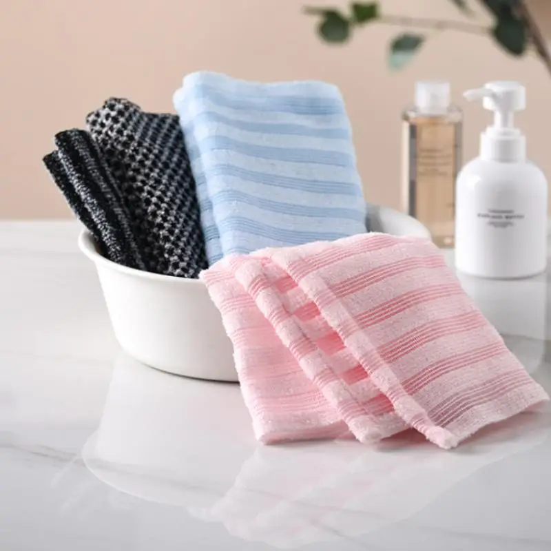 

1PCS Exfoliating Washcloth Back Scrubber For Shower Foam Bath Towel Long Towel For Men Women