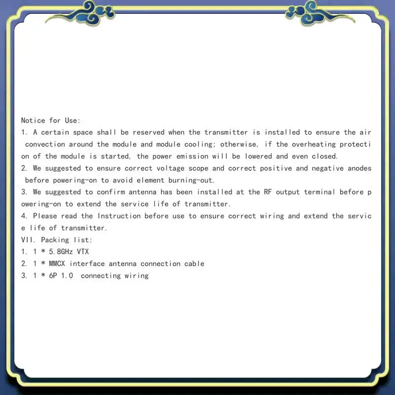 A86P-5.8G 1.6W VTX 48CH Video Transmitter 800MW 1600MW MMCX For FPV Long Rang Racing Drone