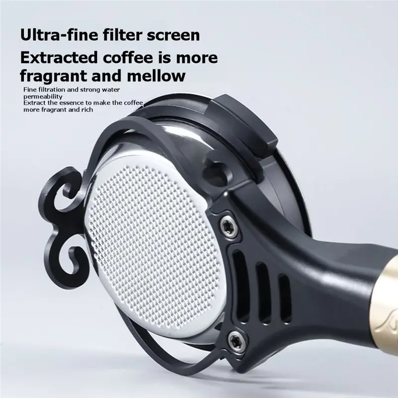 FAST-High-Density Filter/Food-Grade 304 Stainless Steel/Espresso Bottomless Portafilter/Removable And Washable/58Mm 3-Lug