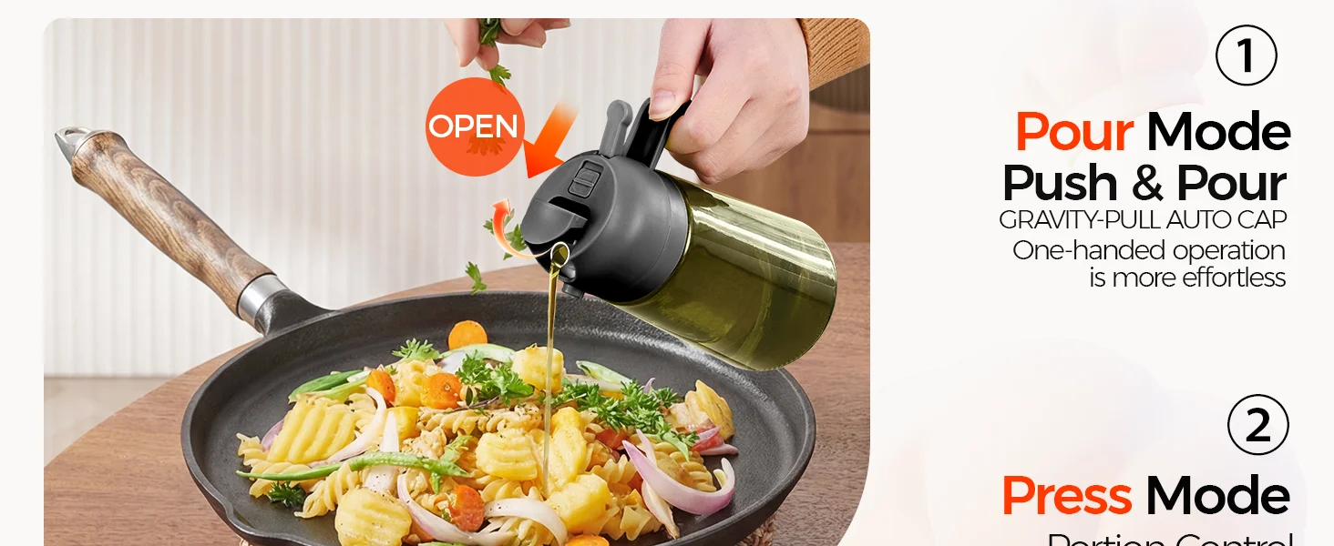 pour mode push & pour