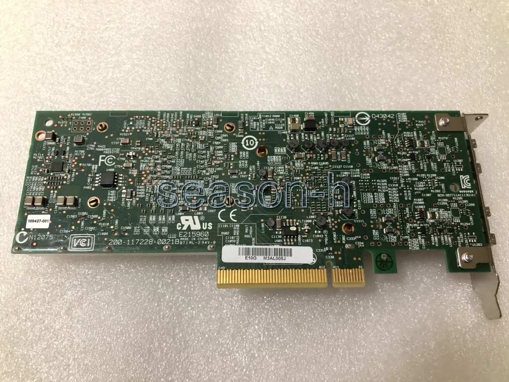 BCM57711 10Gb 10GbE Dual Port PCIE การ์ดเครือข่าย