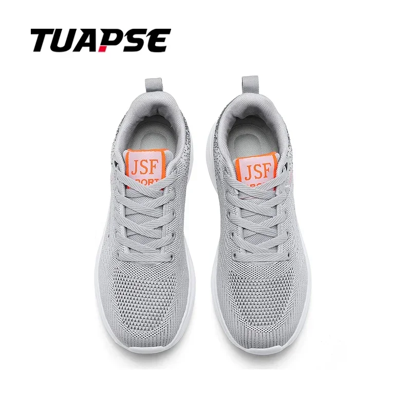 TUAPSE Men's Running Shoes Breathable FLyware Fabric Sneakers New Trendy Soft Bottom Casual Men Shoes