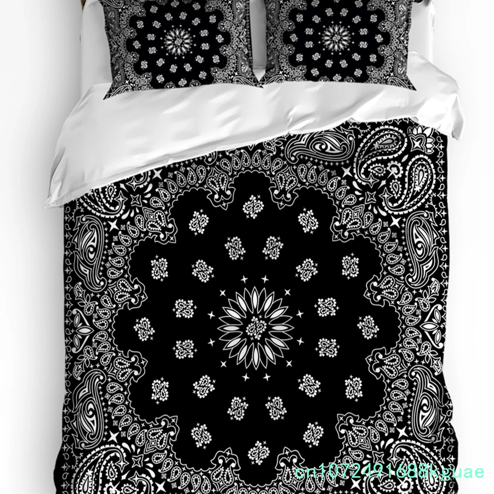 Mandala Flowers Bohemia Duvet Cover Bed Bedding Set For Double Home Textile Quilt Cover Pillowcases Bedroom Bedding Set No Sheet