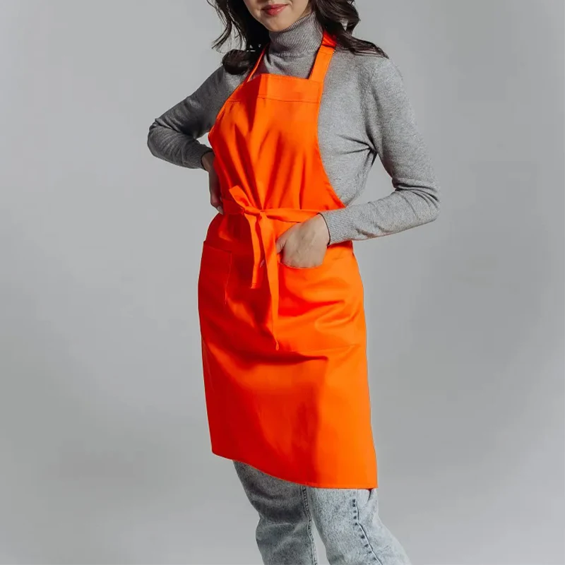 BBQ Apron Waterproof Polyester Kitchen Cleaning Cooking Baking Chef Protective Workwear for Dining Room Gardening