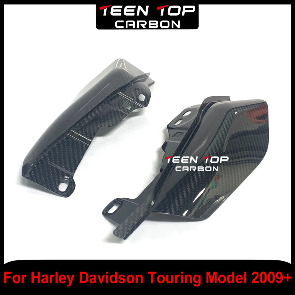 

Motorcycle Carbon Fiber Mid-Frame Air Deflector Heat Shield For Harley Davidson Touring Model Mid-Frame Air Fairng Cover Twill