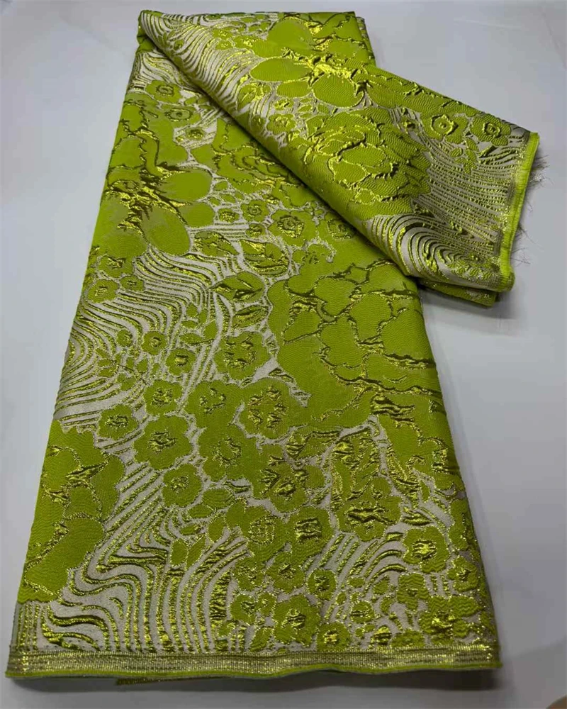 

Newest 2025 Brocade Jacquard Lace Fabric French Lace FabricHigh Quality Nigerian Lace Fabric For Party Dress